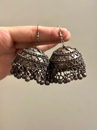 Black Polish Jhumka