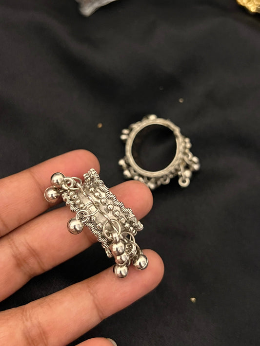 Silver Gajra Ring Design 2