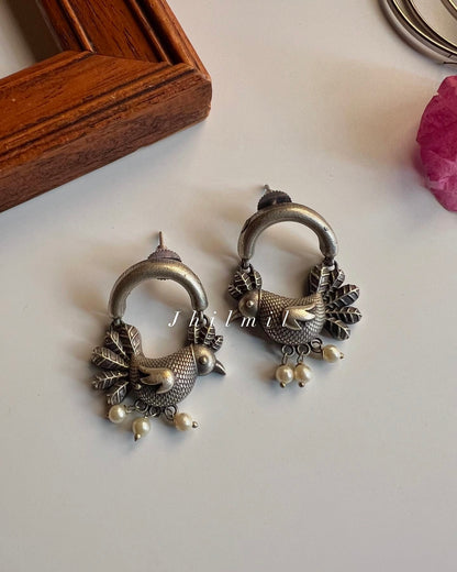 Hanging Bird Earrings
