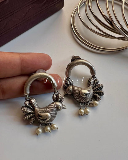 Hanging Bird Earrings