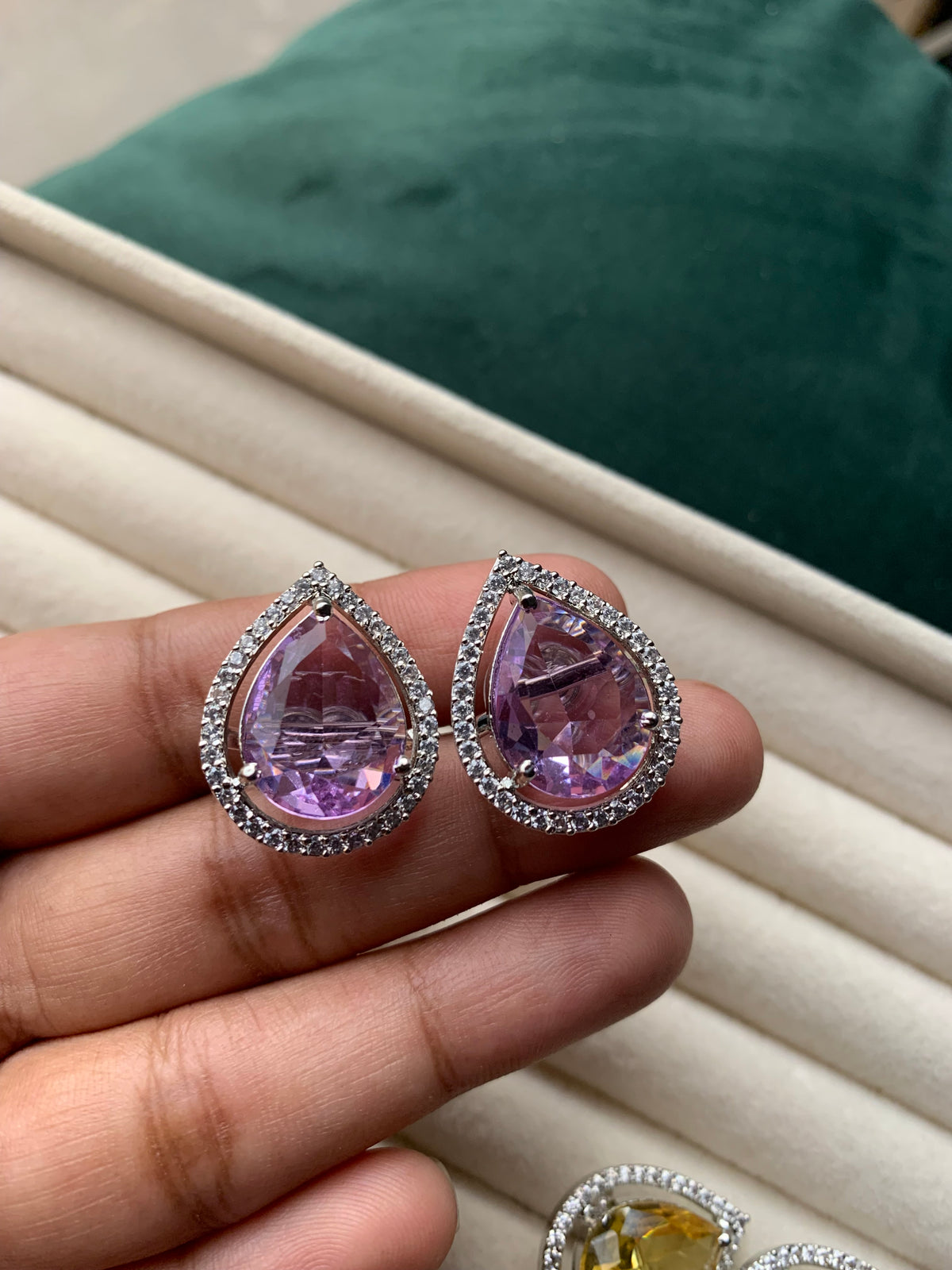 Tear Zircon Studs