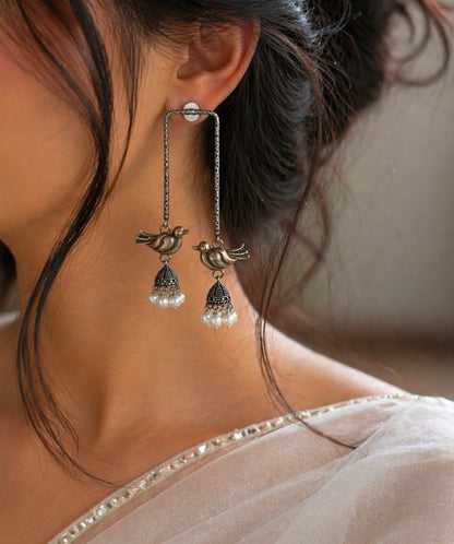 Dual Tone Bulbul Earrings