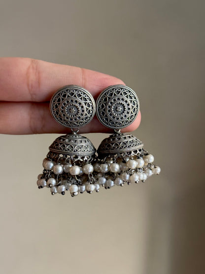 Round Brass Jhumki