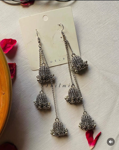Three layer jhumki