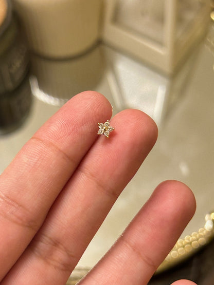 Star Nose/Ear Piercing Stud(Press On)