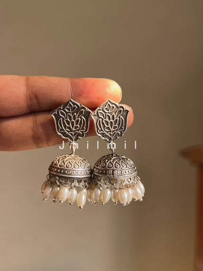 Silver Brass Earrings