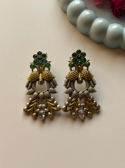 Peacock Dual Tone Studs
