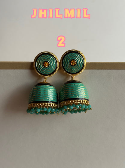 Premium Hand painted Jhumkis