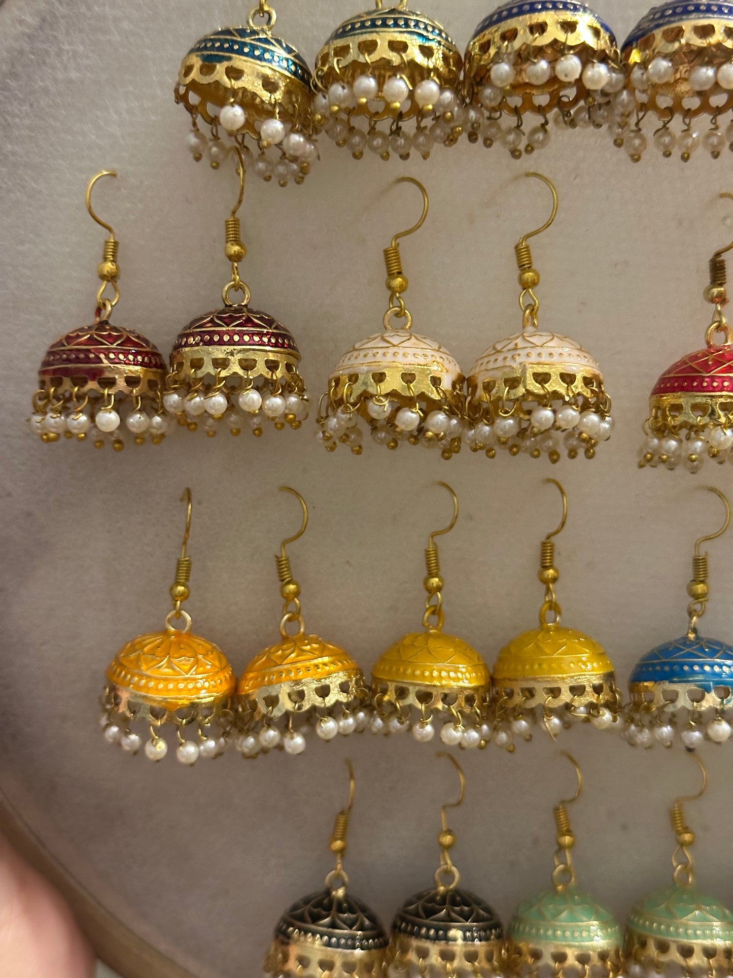 Meenakhari Jhumki Set