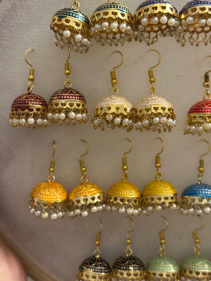 Meenakhari Jhumki Set