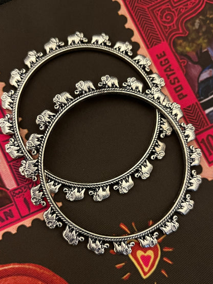 Elephant Motif Bangles
