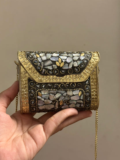Small Square Metal Clutch