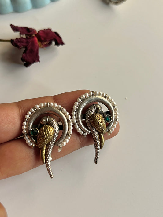 Dual Tone Mithu Studs