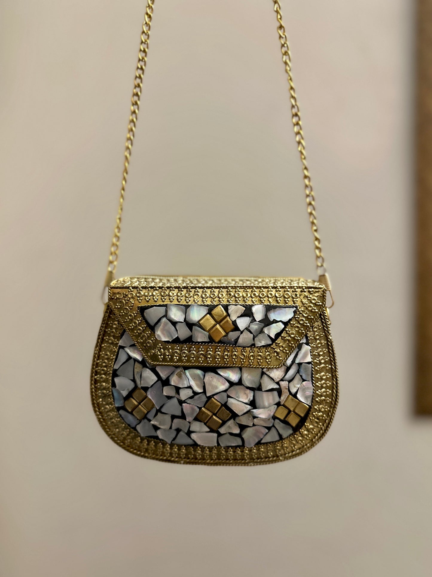 Medium Golden Seep Clutch Design 2