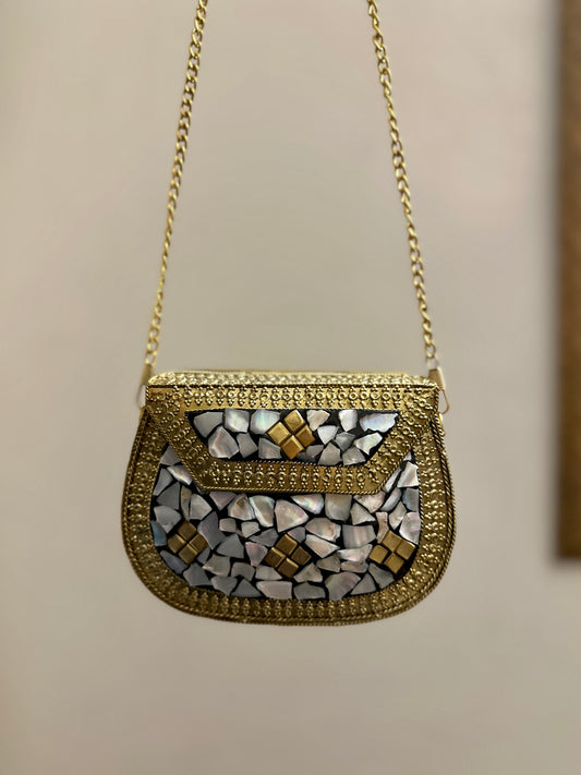 Medium Golden Seep Clutch Design 2