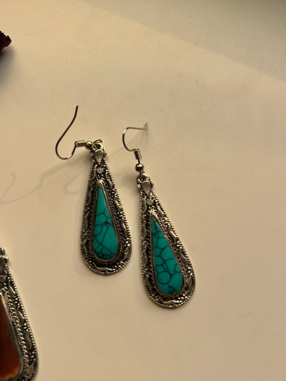 Tear drop Afghan Hook Earrings