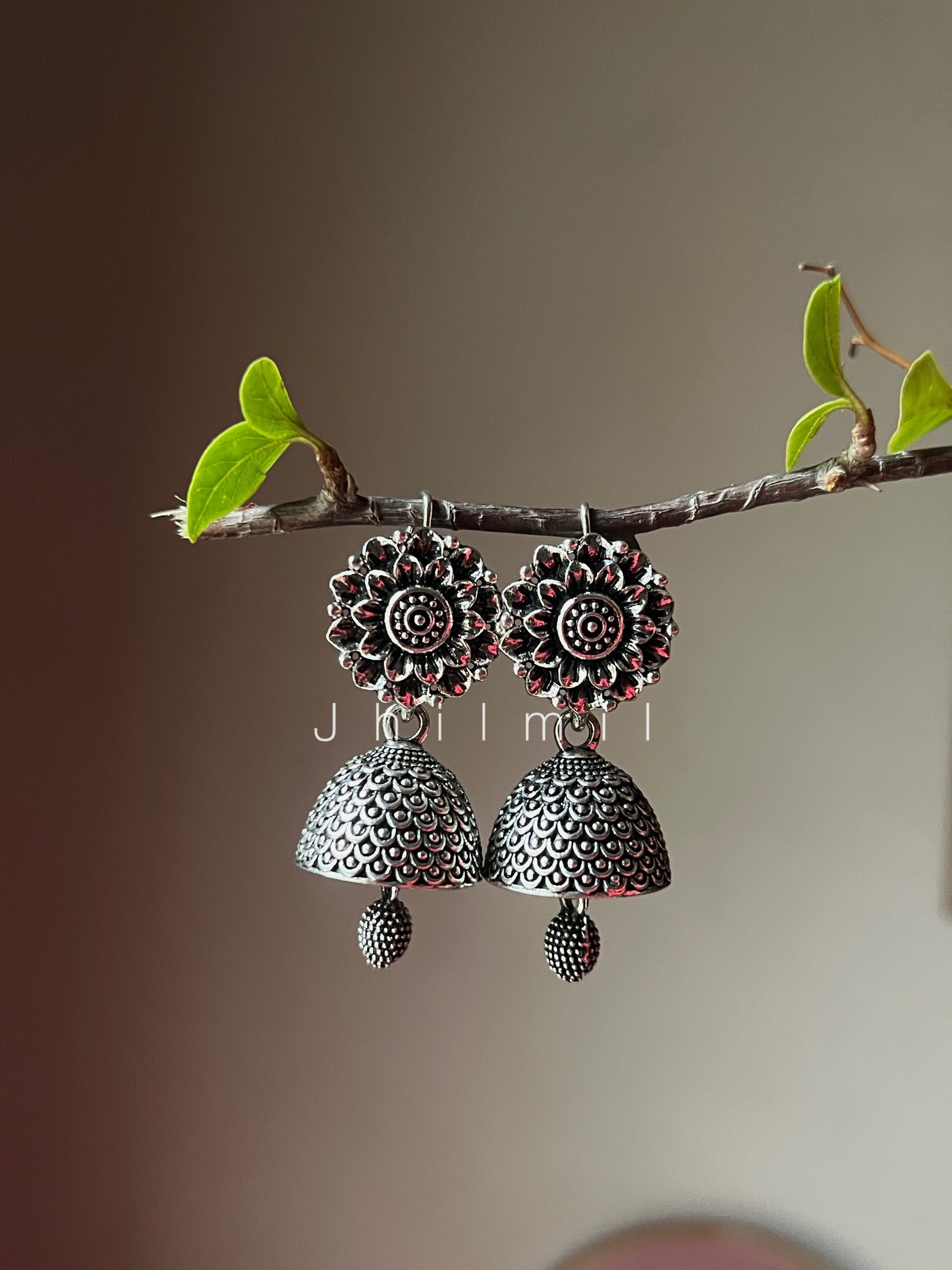 Silver Jhumkis