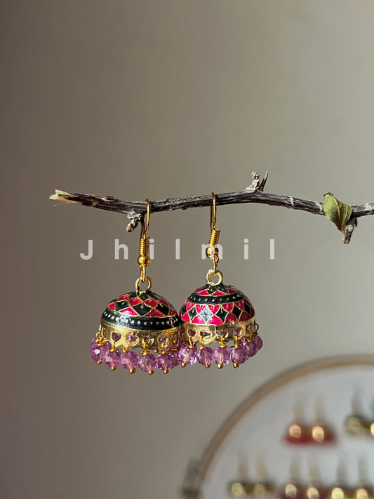 Meenakari Jhumki Design 4