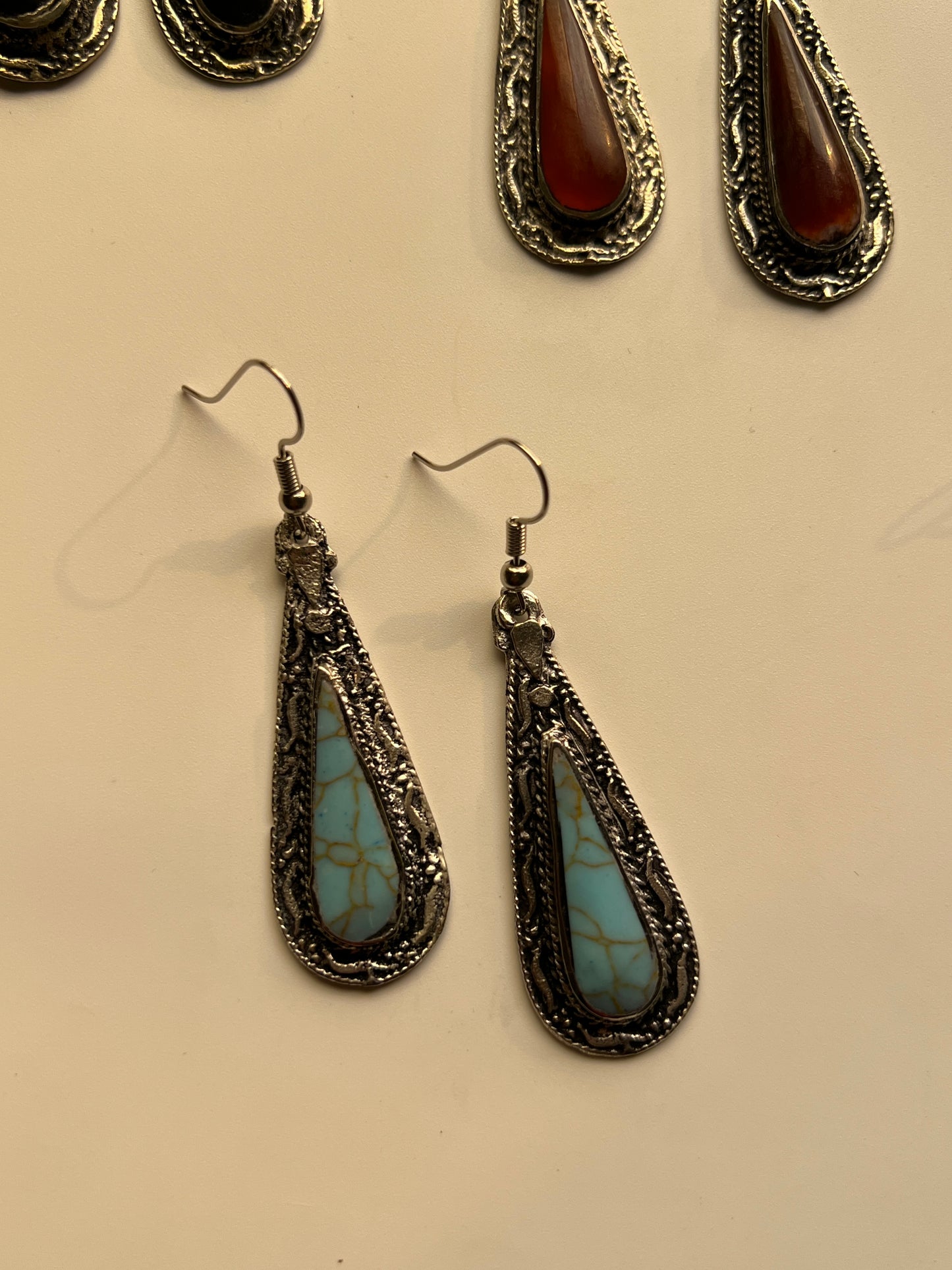 Tear drop Afghan Hook Earrings