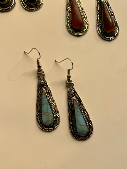 Tear drop Afghan Hook Earrings