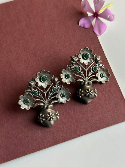 Cute Flower pot earrings