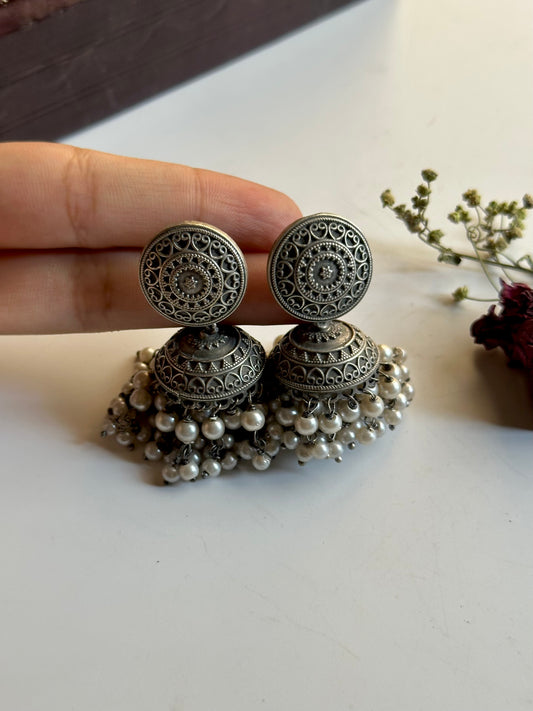 Round Brass Jhumki