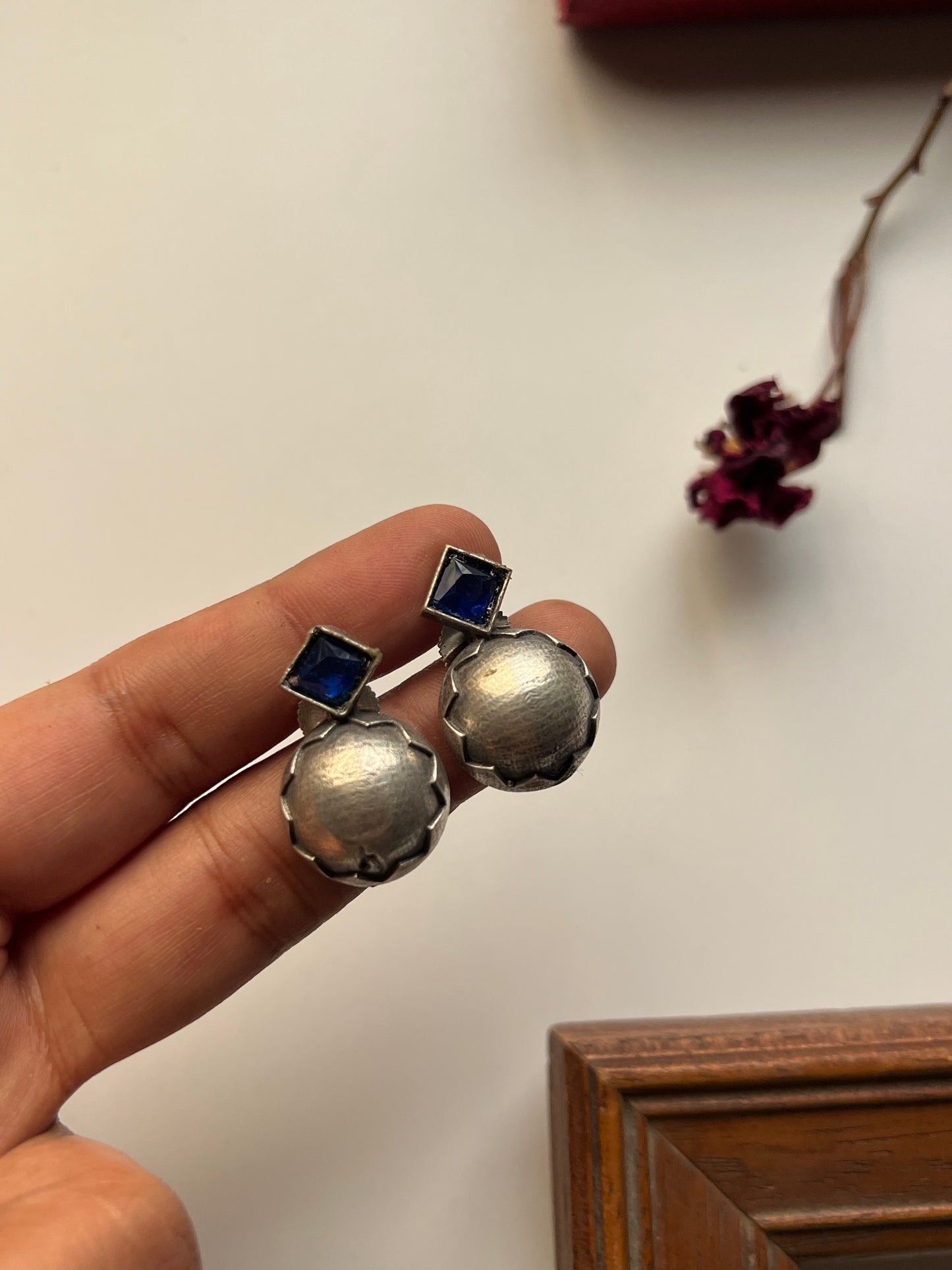 Stone Brass Studs