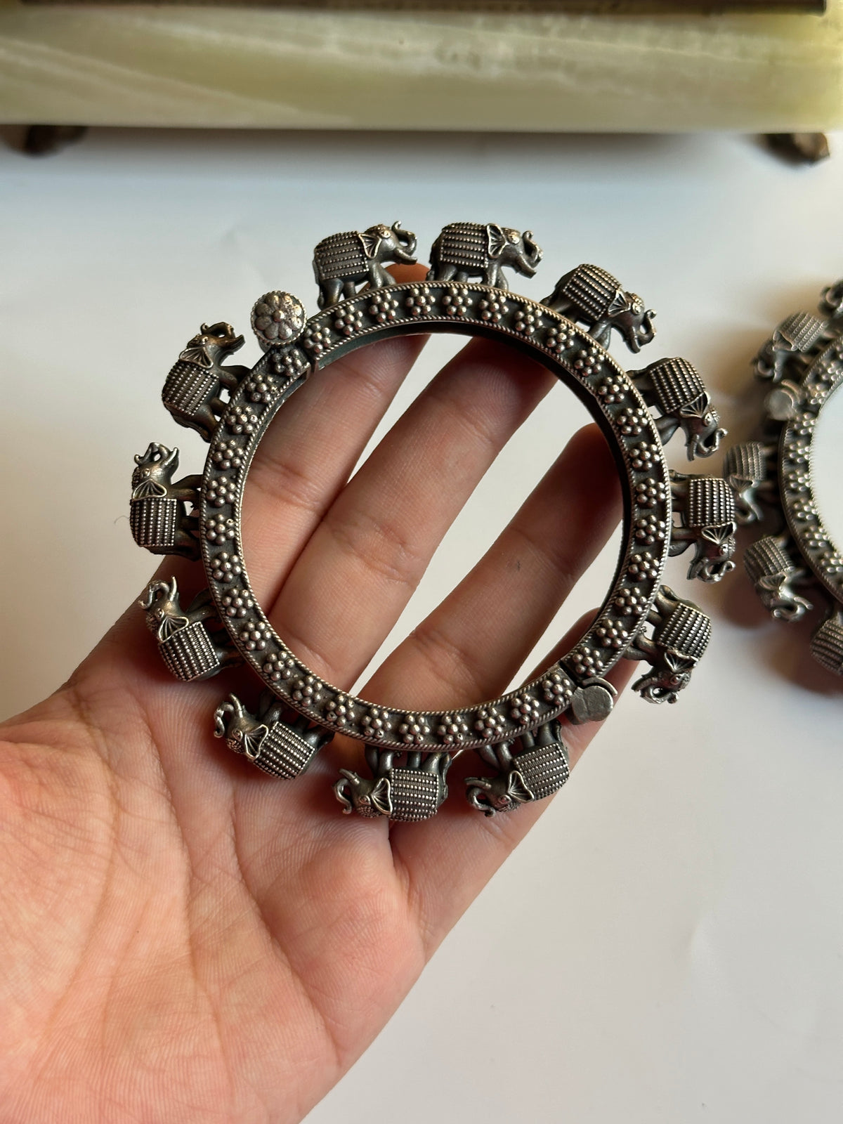 Elephant Motif Kara