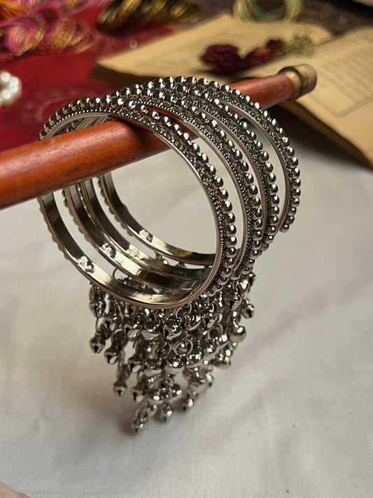 Beaded Ghungroo Latkan Bangles