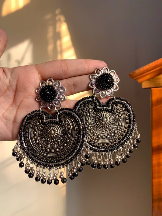Black Naqshi Earrings