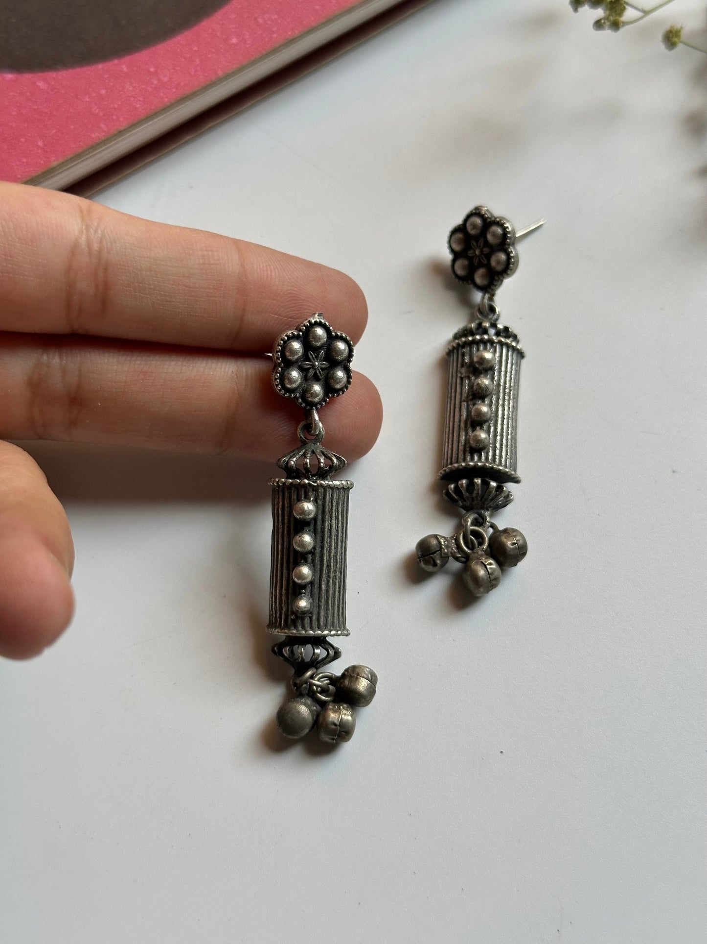 Oxidized Tribal Danglers