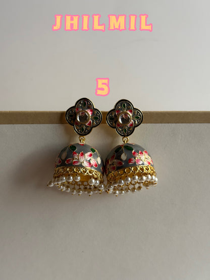 Premium Hand painted Jhumkis