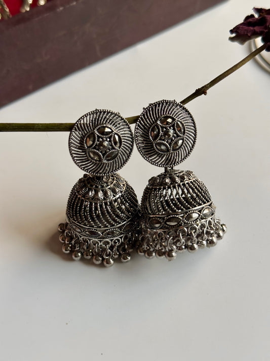 Black Polish Jhumki