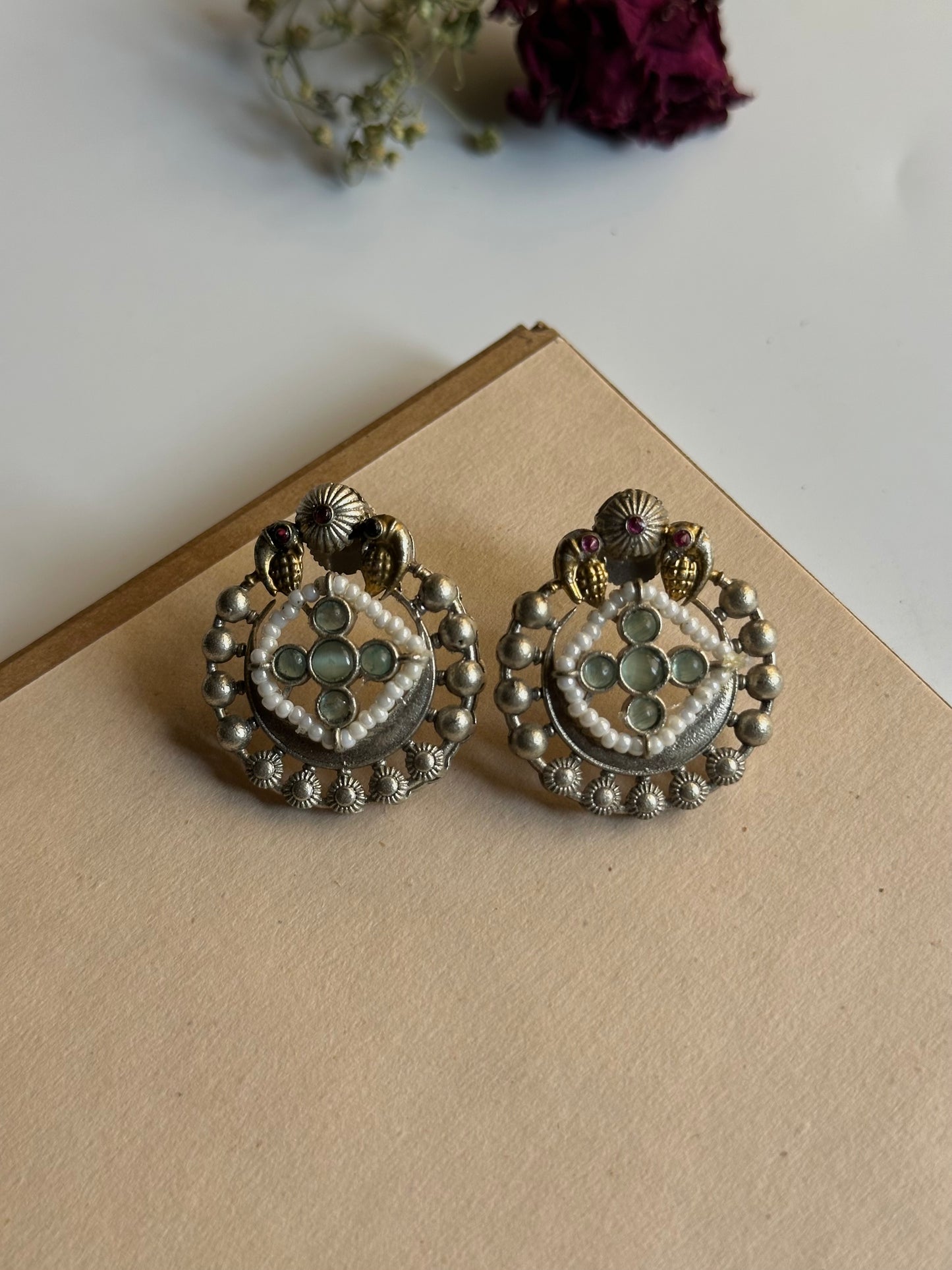 Chandni dual tone Studs