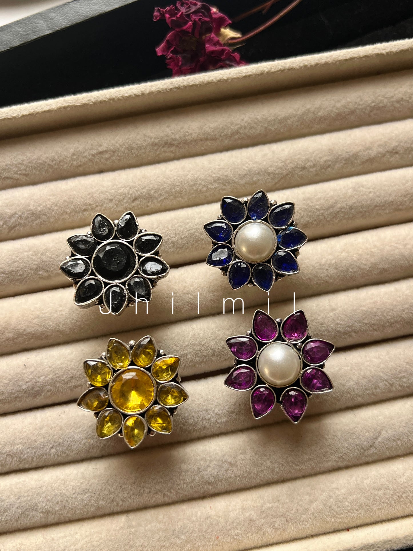 Sunflower Stone Ring