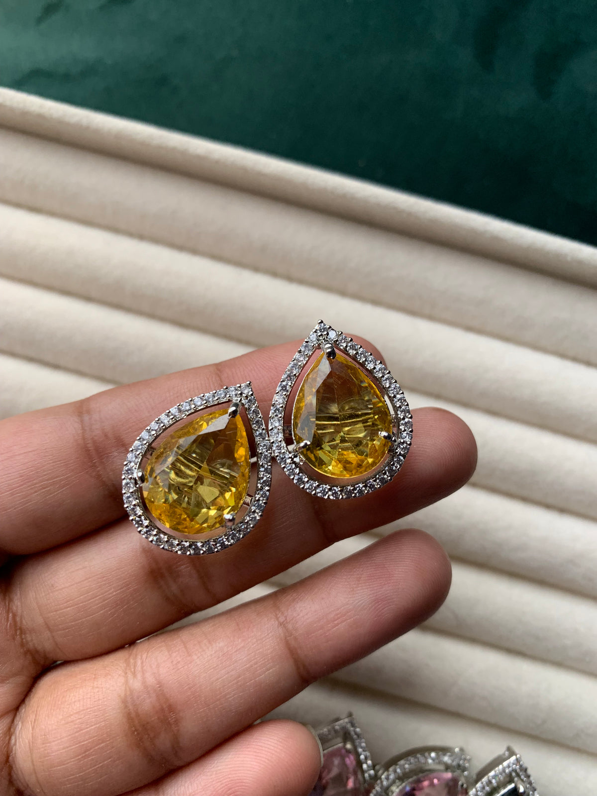 Tear Zircon Studs