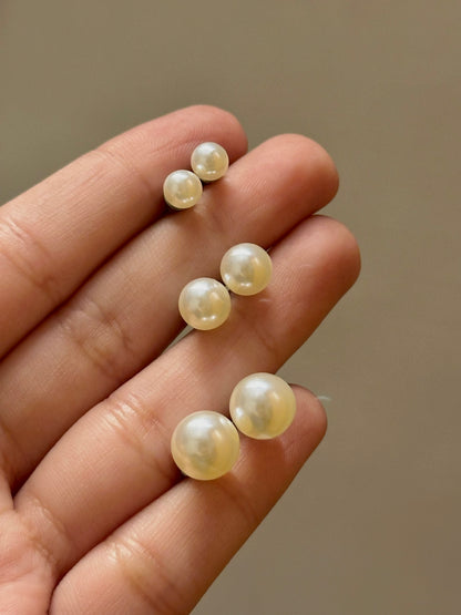 Faux Pearl Studs
