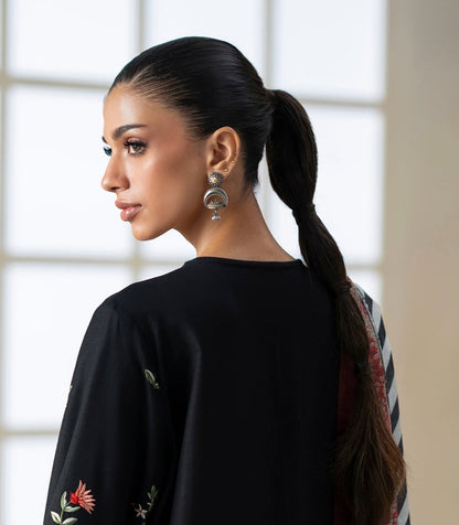 Crescent ghungroo drop earrings