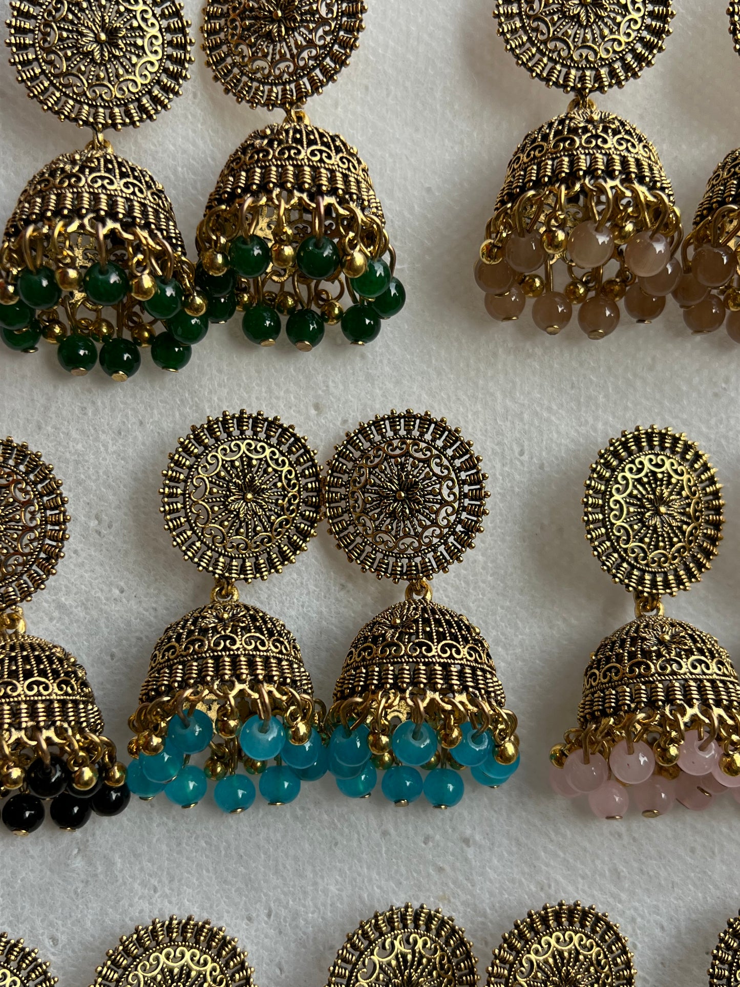 Round Golden Jhumki