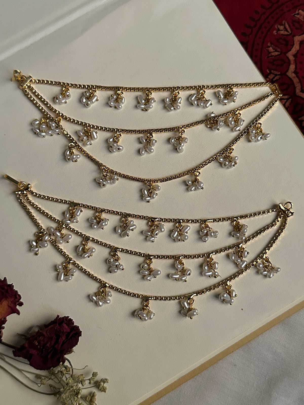 Golden Three Layer Pearl Sahara