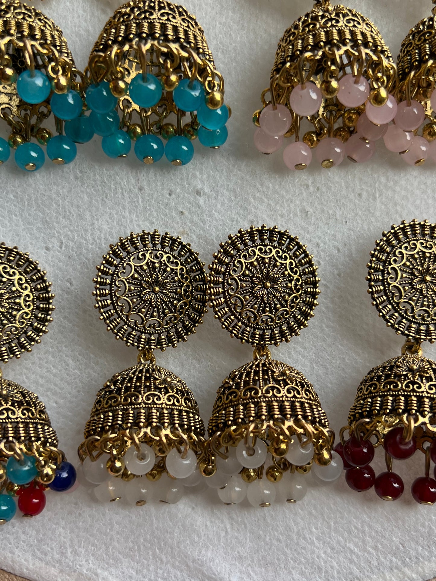 Round Golden Jhumki