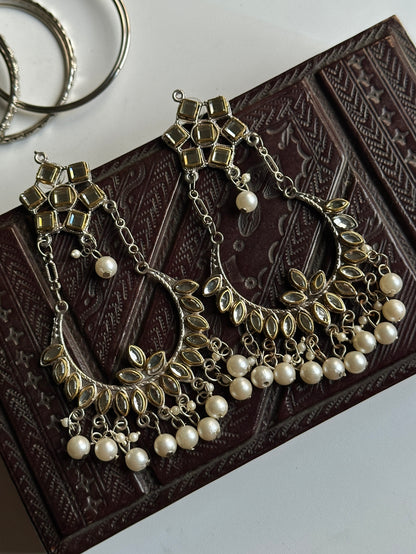 Dual Tone Kundan Bali