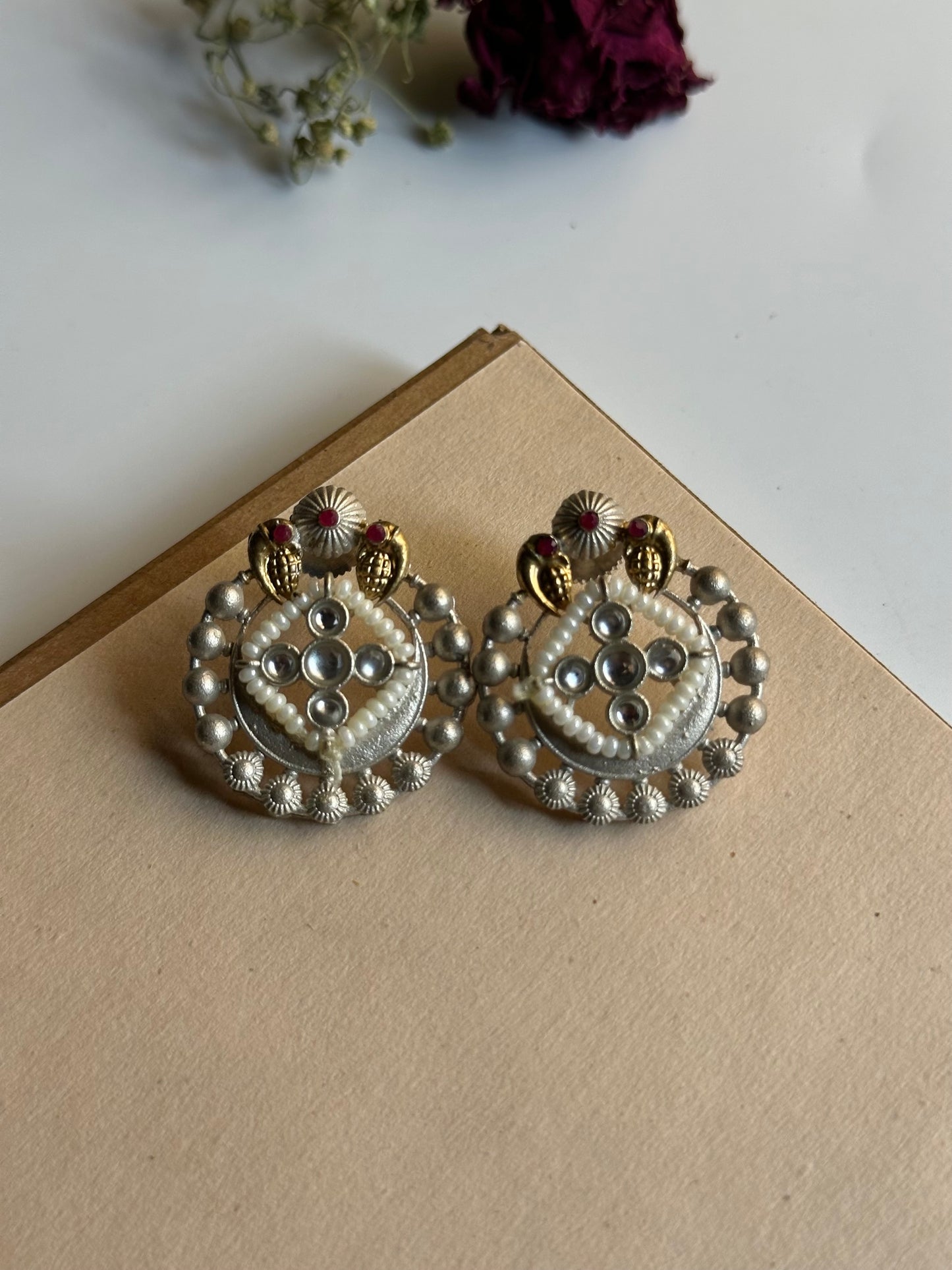 Chandni dual tone Studs