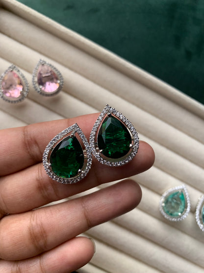 Tear Zircon Studs
