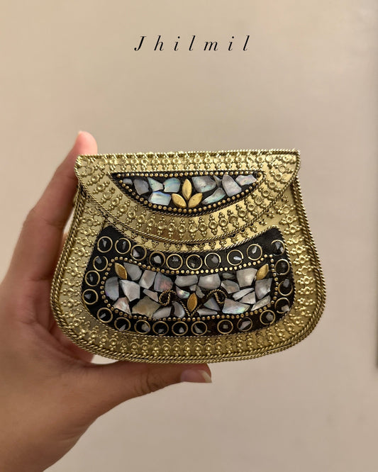 Small Golden Potli Seep Clutch