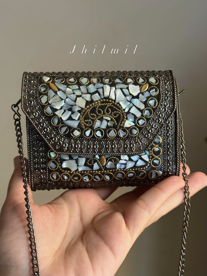 Black Seep Square Clutch