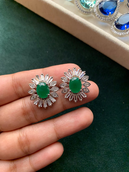 Zirconia Studs (6 Colors)
