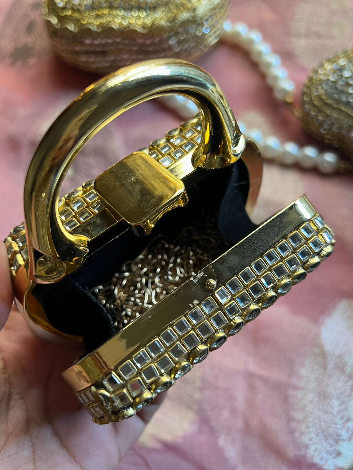 Box Kundan Clutch