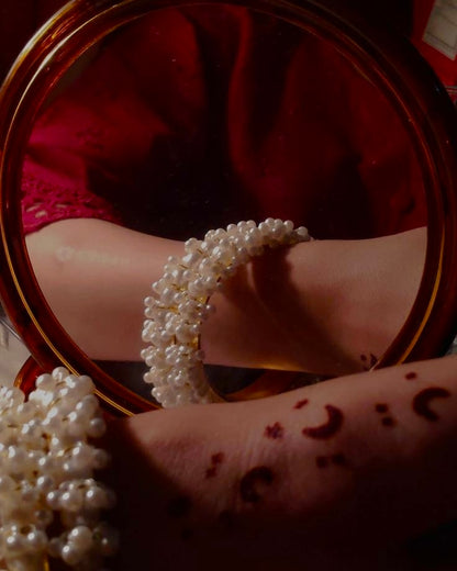 Pearl Gajra Bangle pair