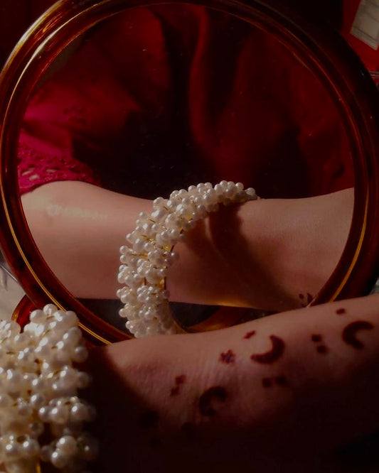 Pearl Gajra Bangle pair